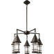Valencia 5 Light 32 inch Verdigris Patina Chandelier Ceiling Light in White Opalescent