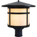 Berkeley 1 Light 11.12 inch Verdigris Patina Post Mount in Off White