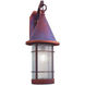 Valencia 1 Light 23.5 inch Verdigris Patina Outdoor Wall Mount in Clear Seedy