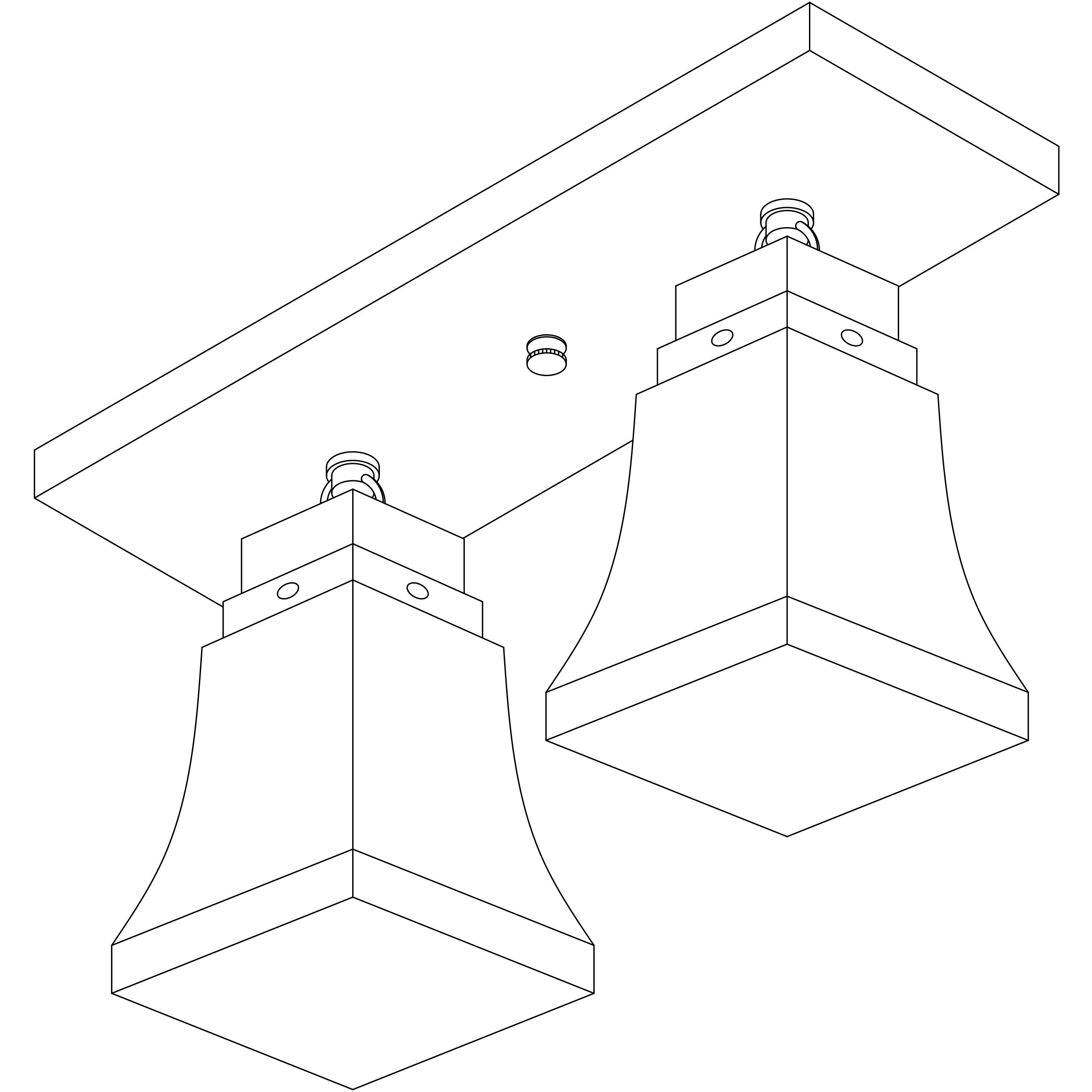 Ruskin 2 Light 15 inch Verdigris Patina Flush Mount Ceiling Light, Glass Sold Separately