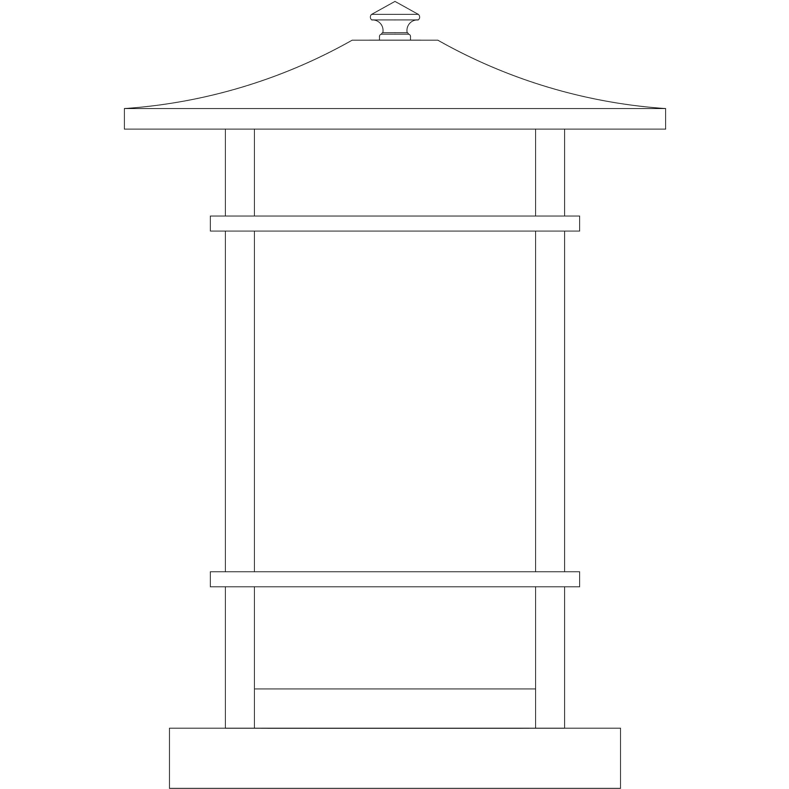 Katsura 1 Light 13 inch Antique Brass Column Mount in Off White