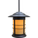 Newport 1 Light 13.75 inch Satin Black Pendant Ceiling Light in Gold White Iridescent
