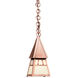 Dartmouth 1 Light 5 inch Antique Copper Pendant Ceiling Light in Cream