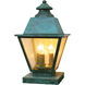 Inverness 3 Light 15 inch Pewter Column Mount in Clear Seedy