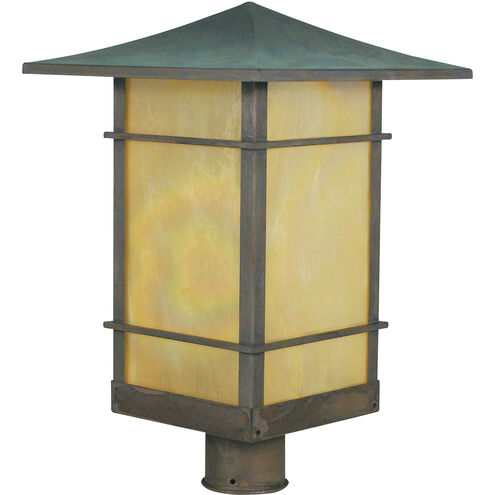 Katsura 1 Light 16.5 inch Raw Copper Post Mount in Rain Mist