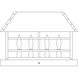Hampton 4 Light 11 inch Satin Black Column Mount in Clear