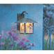 Evergreen 1 Light 15.12 inch Pewter Outdoor Wall Mount in Off White, Sycamore Filigree