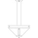 Prairie 4 Light 18.12 inch Rustic Brown Pendant Ceiling Light in Almond Mica