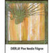 Evergreen 1 Light 7 inch Antique Copper Pendant Ceiling Light in Rain Mist, Pine Needle Filigree