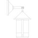 Berkeley 1 Light 12.5 inch Rustic Brown Outdoor Wall Mount in White Opalescent