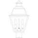 Inverness 3 Light 16 inch Antique Copper Post Mount in Clear