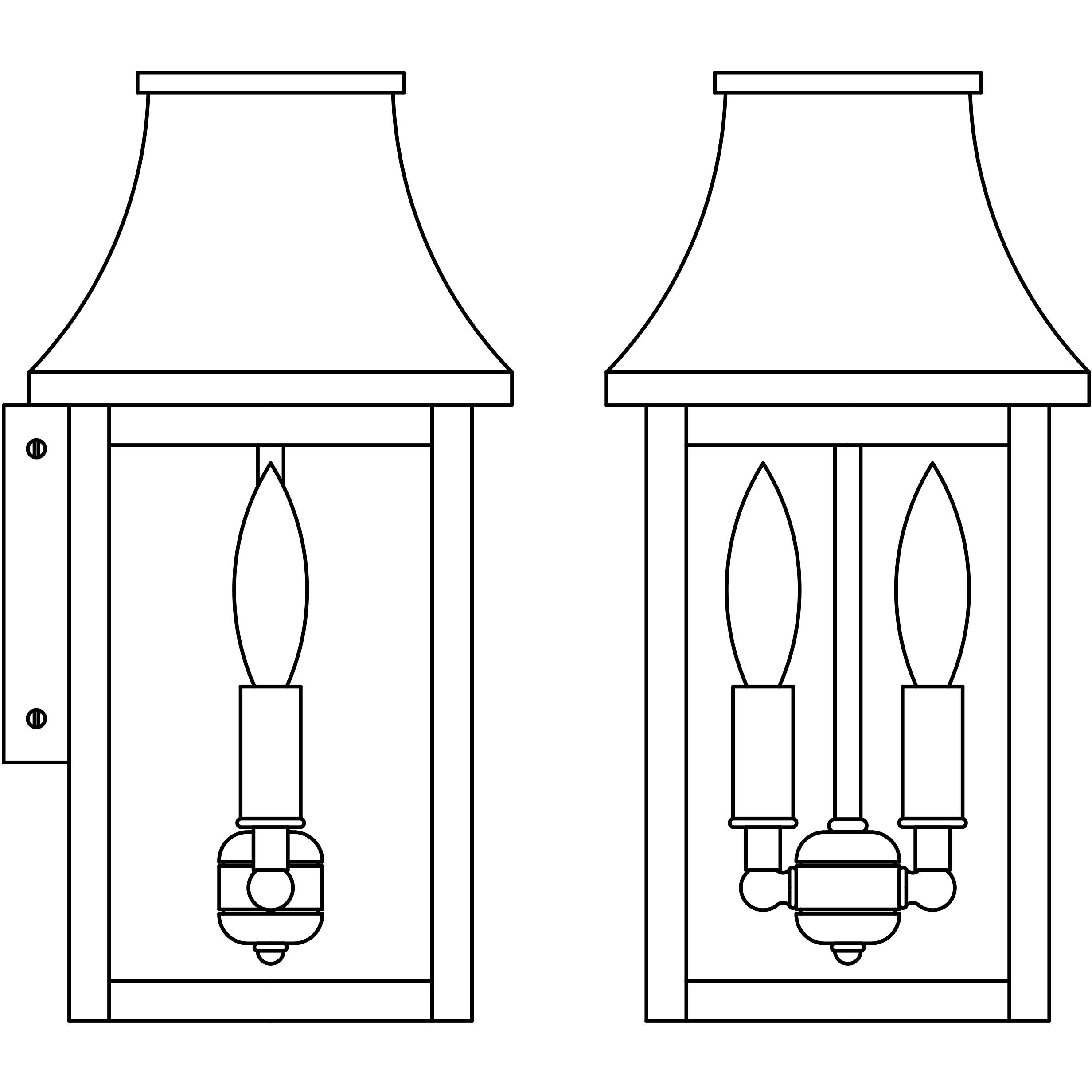 Providence 2 Light 14 inch Raw Copper Outdoor Wall Mount in Clear Seedy