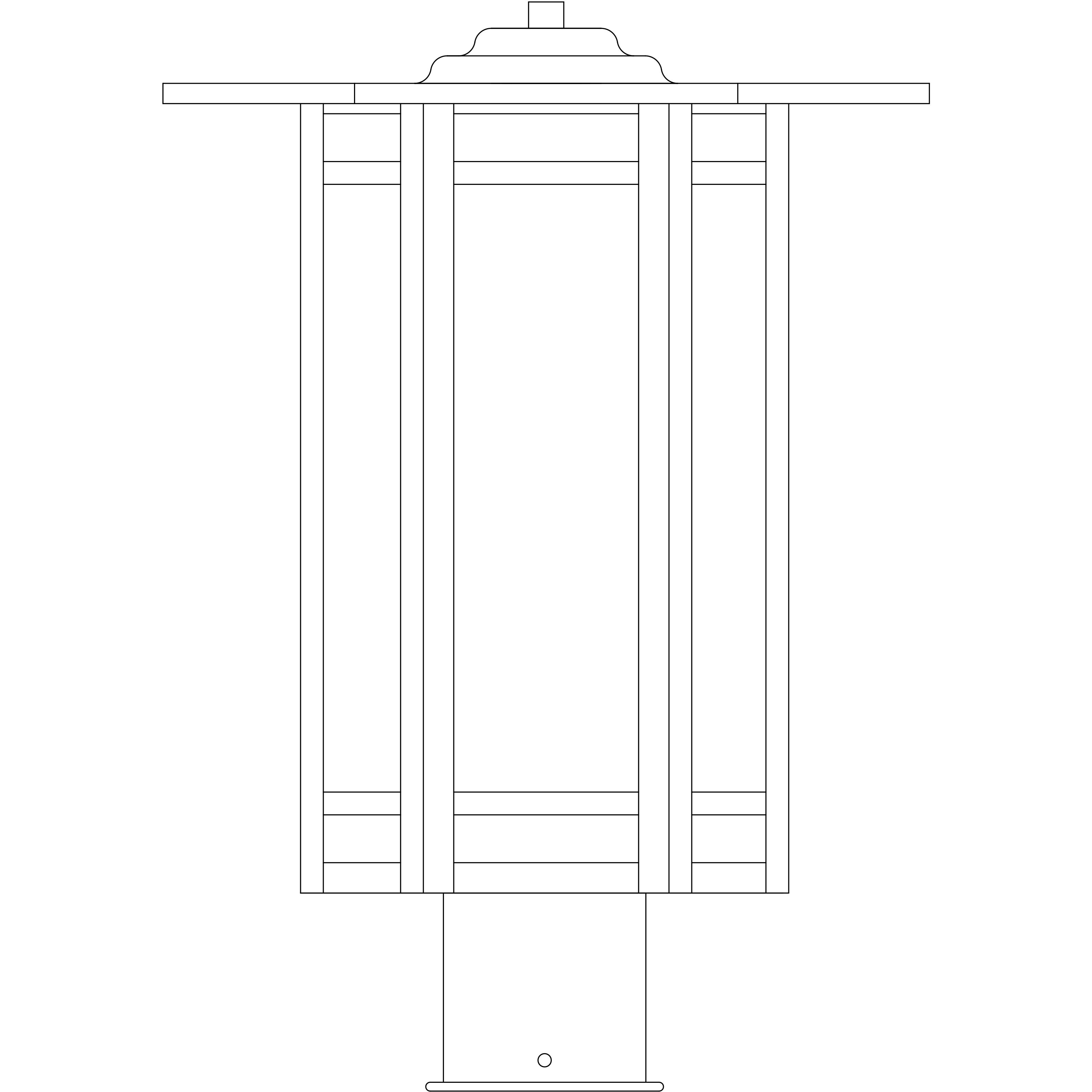 Etoile 1 Light 15.5 inch Antique Copper Post Mount