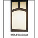 Evergreen 1 Light 12 inch Slate Pendant Ceiling Light in Cream, Classic Arch Overlay