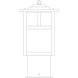 Mission 1 Light 6.75 inch Antique Copper Post Mount in Clear Seedy, Empty