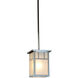 Huntington 1 Light 5 inch Antique Brass Pendant Ceiling Light in Gold White Iridescent, Classic Arch Overlay