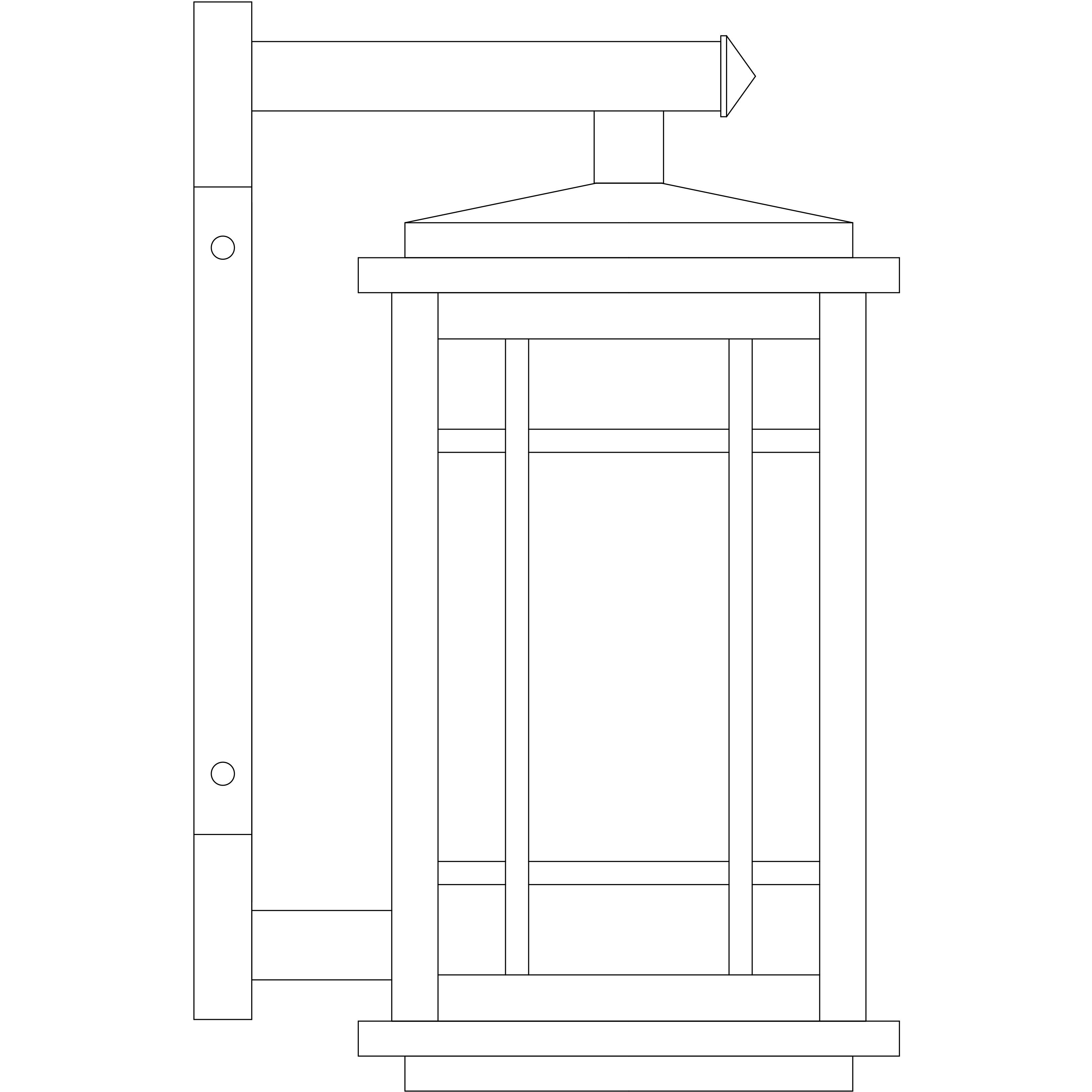 Avenue 1 Light 12 inch Mission Brown Outdoor Wall Mount in White Opalescent