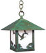 Timber Ridge 1 Light 12 inch Verdigris Patina Pendant Ceiling Light in White Opalescent
