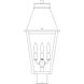 Croydon 3 Light 20.5 inch Rustic Brown Post Mount in Rain Mist