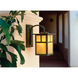 Mission 1 Light 11.62 inch Verdigris Patina Outdoor Wall Mount in Gold White Iridescent, T-Bar Overlay