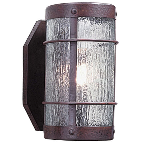 Valencia 1 Light 5.12 inch Satin Black Wall Mount Wall Light in White Opalescent