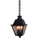 Inverness 3 Light 8 inch Satin Black Pendant Ceiling Light in Clear Seedy