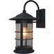 Newport 1 Light 15.75 inch Verdigris Patina Outdoor Wall Mount in White Opalescent