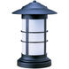 Newport 1 Light 19.25 inch Satin Black Column Mount in White Opalescent