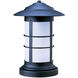 Newport 1 Light 19.25 inch Antique Brass Column Mount in Gold White Iridescent