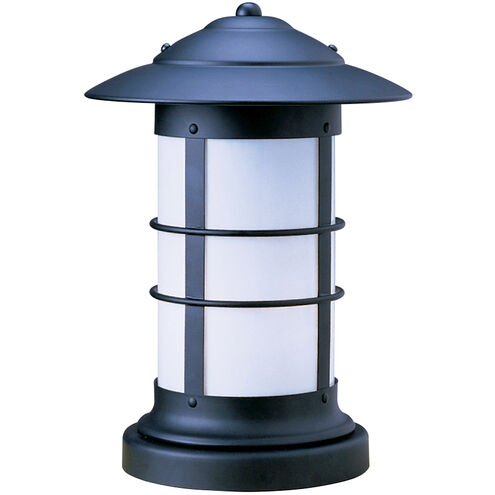 Newport 1 Light 19.25 inch Antique Brass Column Mount in Gold White Iridescent
