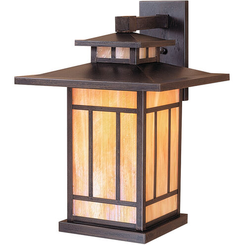 Kennebec 1 Light 17.5 inch Rustic Brown Outdoor Wall Mount in Cream