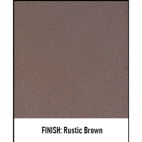 Katsura 1 Light 16.5 inch Rustic Brown Post Mount in Almond Mica