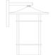 Katsura 1 Light 16.5 inch Raw Copper Outdoor Wall Mount in Clear Seedy