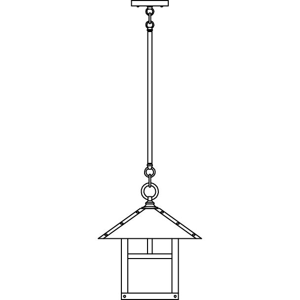 Evergreen 1 Light 12 inch Bronze Pendant Ceiling Light in Cream, Classic Arch Overlay