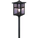 Mission 12V 18 watt Verdigris Patina Landscape Light in White Opalescent, T-Bar Overlay
