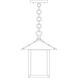Timber Ridge 1 Light 9 inch Mission Brown Pendant Ceiling Light in Frosted