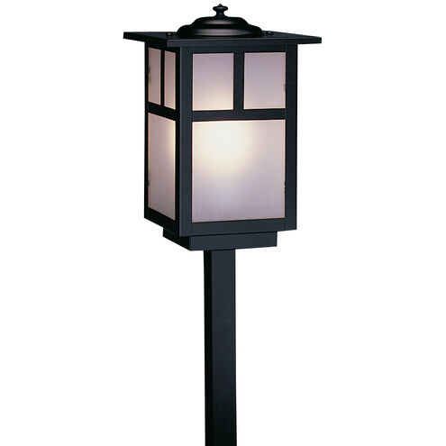 Mission 120V 60 watt Verdigris Patina Landscape Light in White Opalescent, T-Bar Overlay