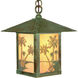 Timber Ridge 1 Light 16 inch Satin Black Pendant Ceiling Light in White Opalescent, Deer Filigree