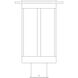 Santorini 1 Light 13 inch Antique Copper Outdoor Post Mount in Aerolite