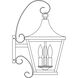Nantes 3 Light 19 inch Mission Brown Outdoor Wall Mount in Clear Seedy