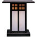 Glasgow 1 Light 19.5 inch Bronze Column Mount in Tan