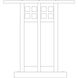 Glasgow 1 Light 19.5 inch Bronze Column Mount in Tan