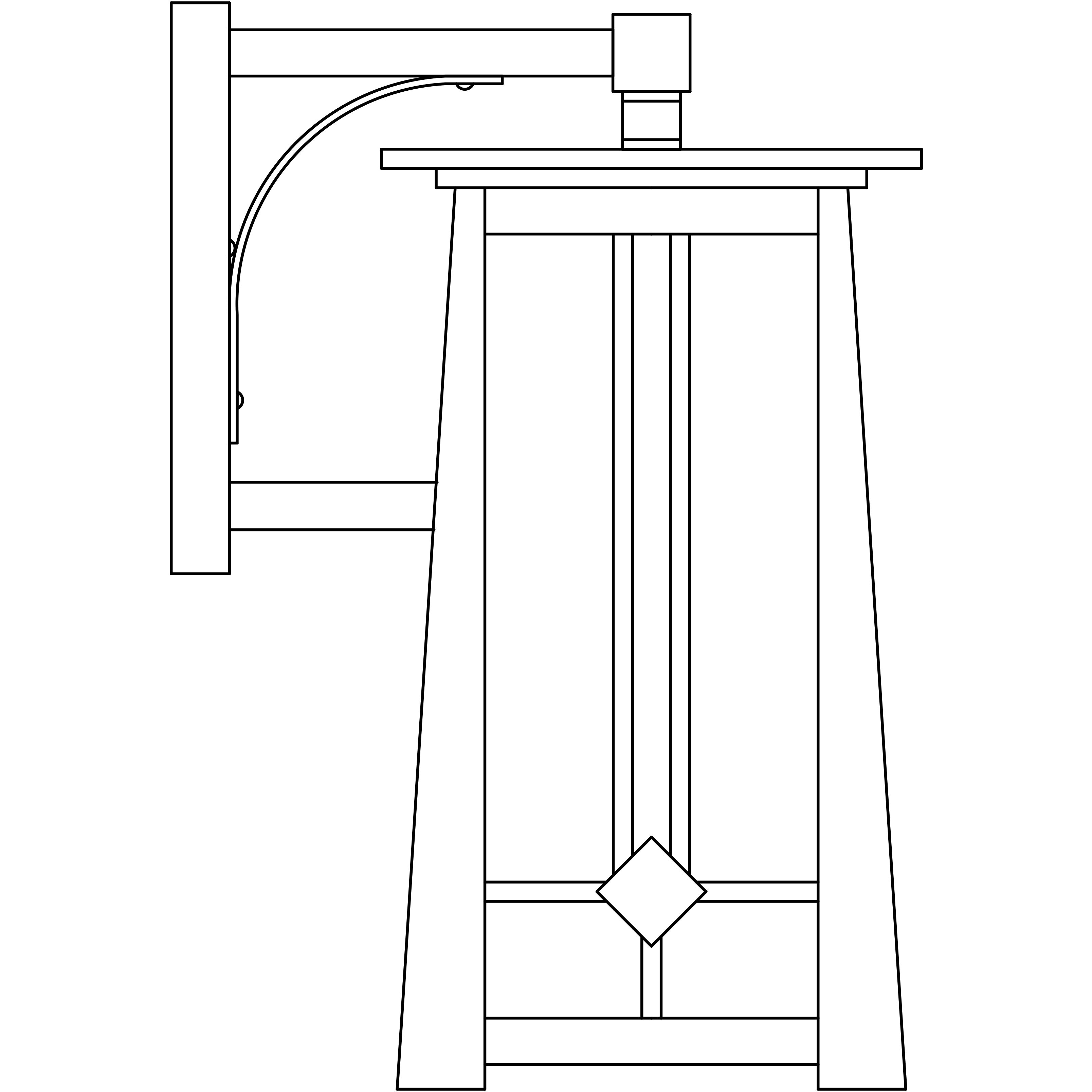 Aberdeen 1 Light 17 inch Rustic Brown Outdoor Wall Mount in Cream
