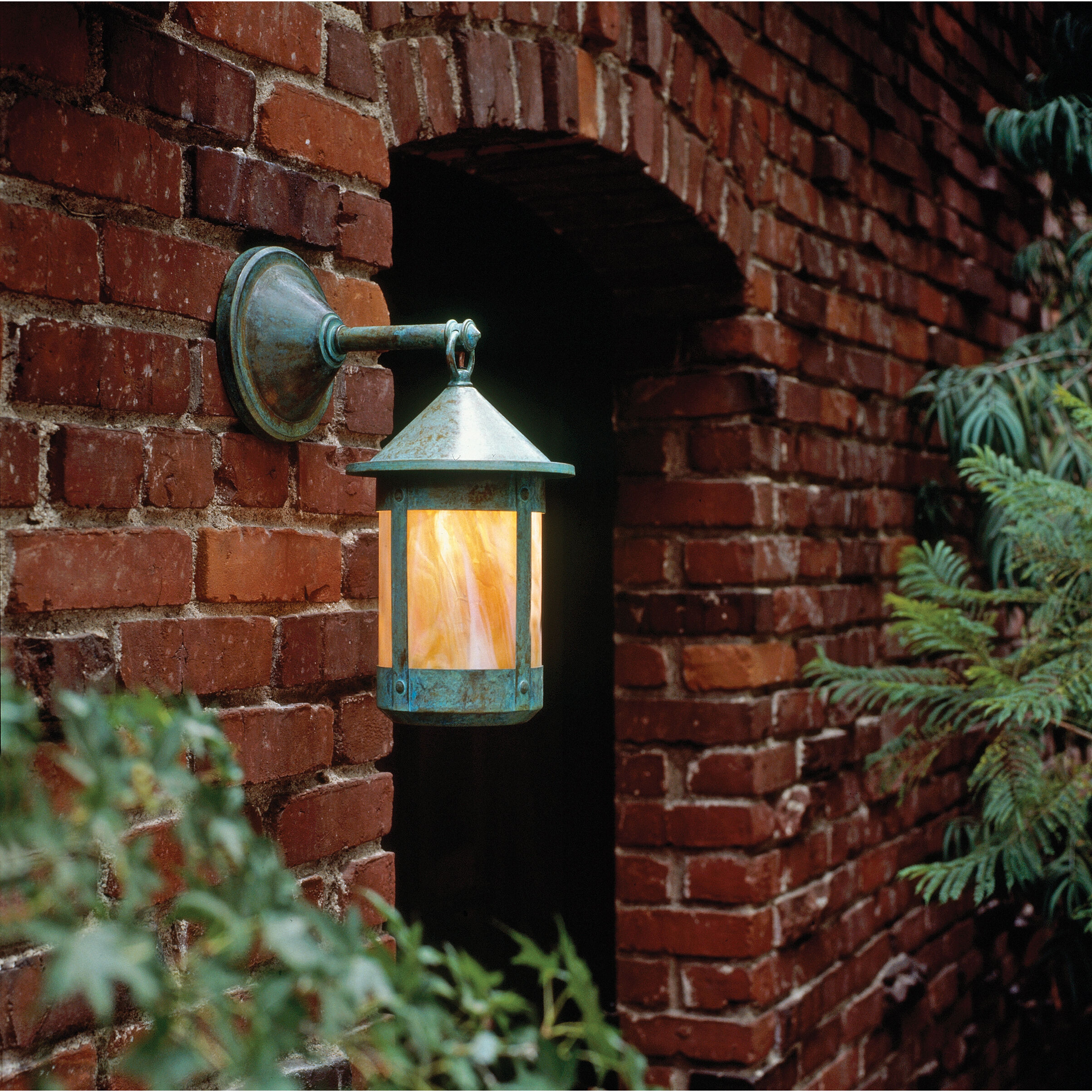 Berkeley 1 Light 15.38 inch Raw Copper Outdoor Wall Mount in White Opalescent