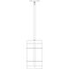 Valencia 1 Light 7.62 inch Antique Brass Pendant Ceiling Light in Off White