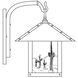 Timber Ridge 1 Light 12 inch Bronze Wall Mount Wall Light in Frosted