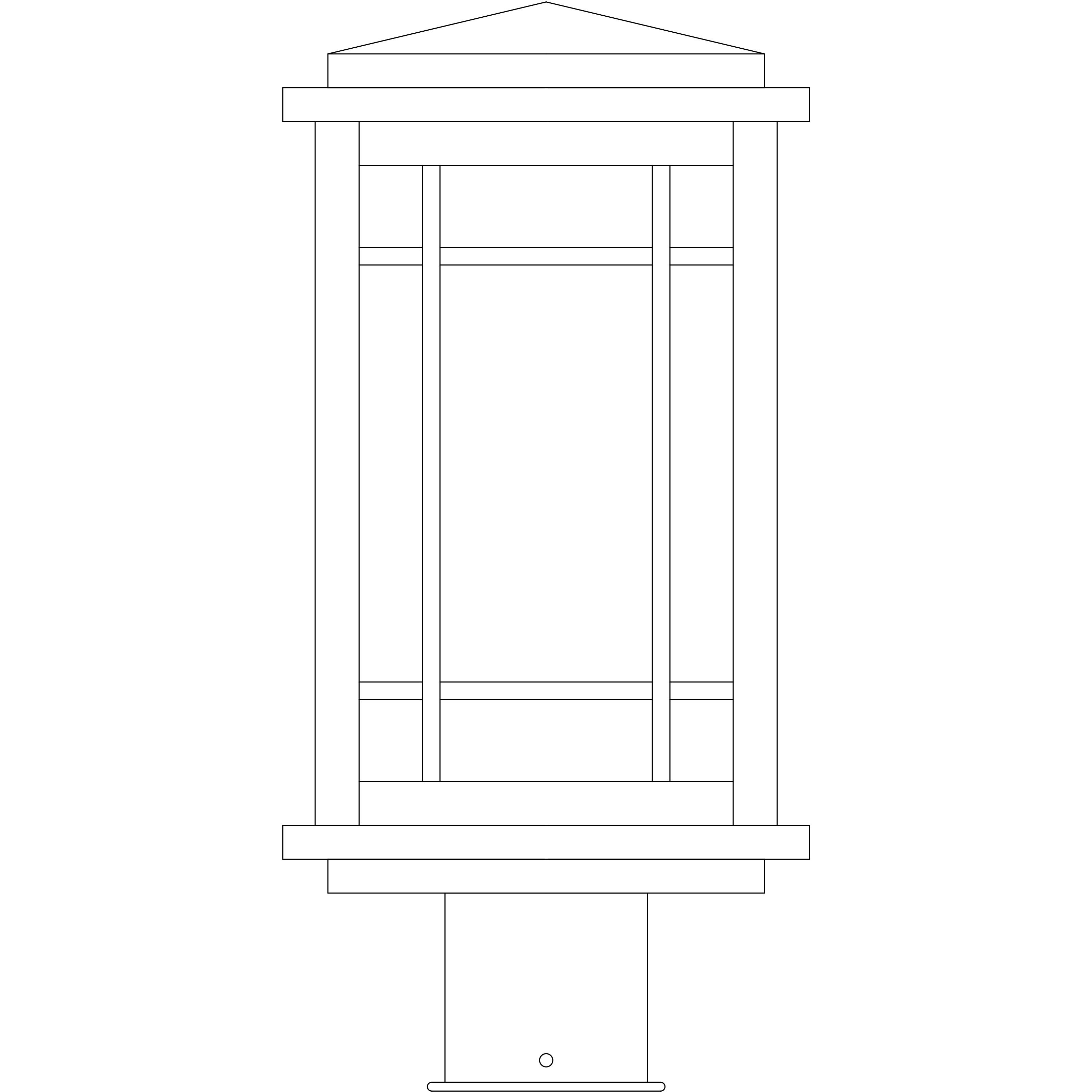 Avenue 1 Light 12.75 inch Verdigris Patina Post Mount in White Opalescent