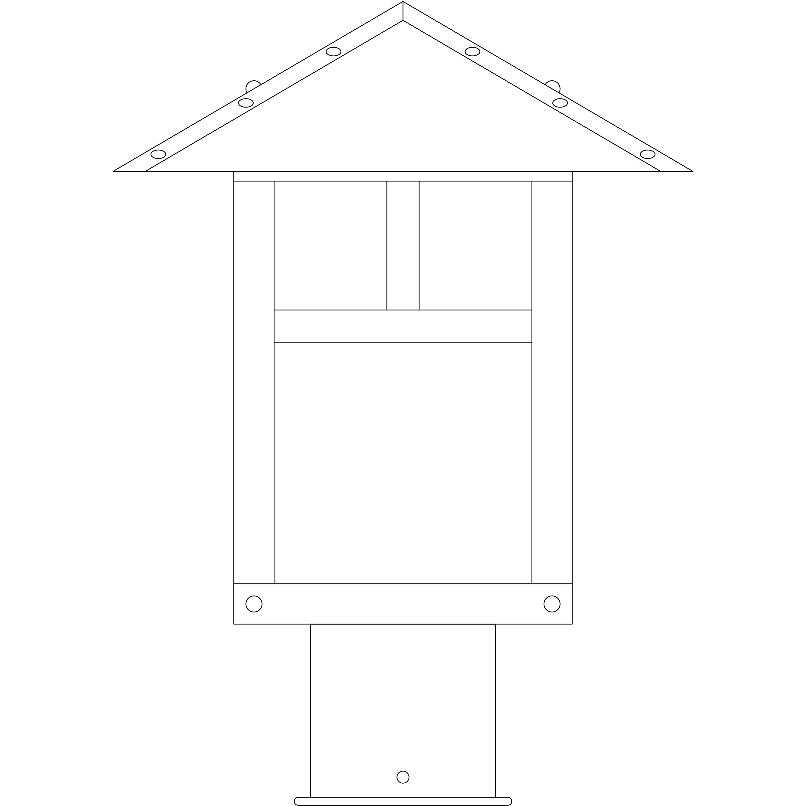Evergreen 1 Light 9.75 inch Verdigris Patina Post Mount in Clear Seedy, Pine Needle Filigree
