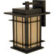 Oak Park 1 Light 15 inch Verdigris Patina Outdoor Wall Mount in White Opalescent