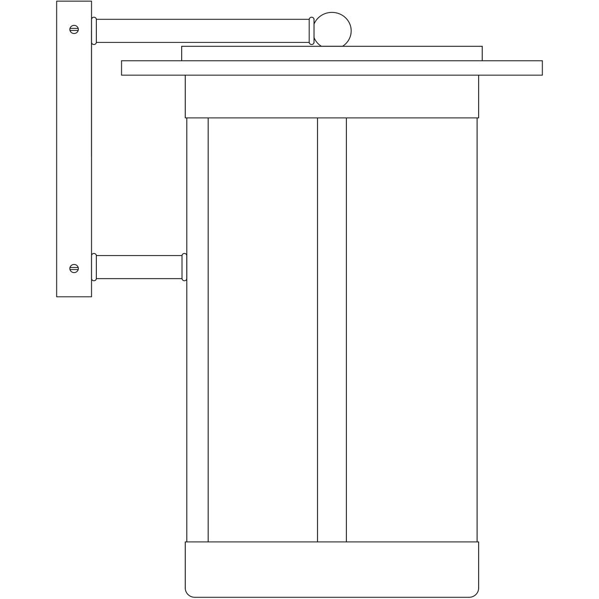 Santorini 1 Light 16 inch Verdigris Patina Outdoor Wall Mount in Flemish